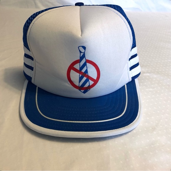 Cap Adjustable Snap Back Funny Retirement  Vacation Baseball Blue White Red NWOT - Picture 1 of 4
